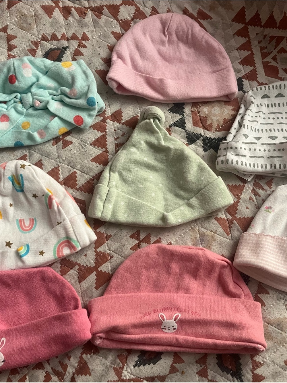 Baby Knit Beanie Hat - Pink